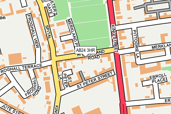 AB24 3HR map - OS OpenMap – Local (Ordnance Survey)