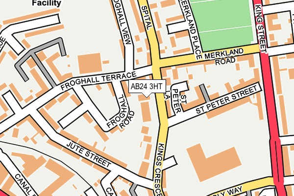 AB24 3HT map - OS OpenMap – Local (Ordnance Survey)