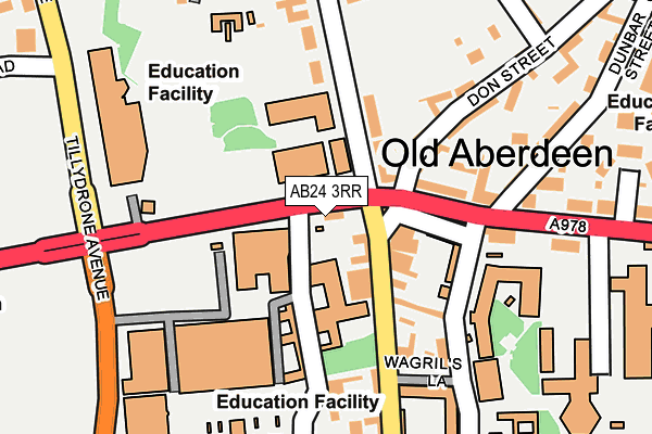 AB24 3RR map - OS OpenMap – Local (Ordnance Survey)