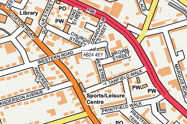 AB24 4EY map - OS OpenMap – Local (Ordnance Survey)