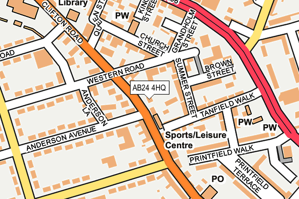AB24 4HQ map - OS OpenMap – Local (Ordnance Survey)