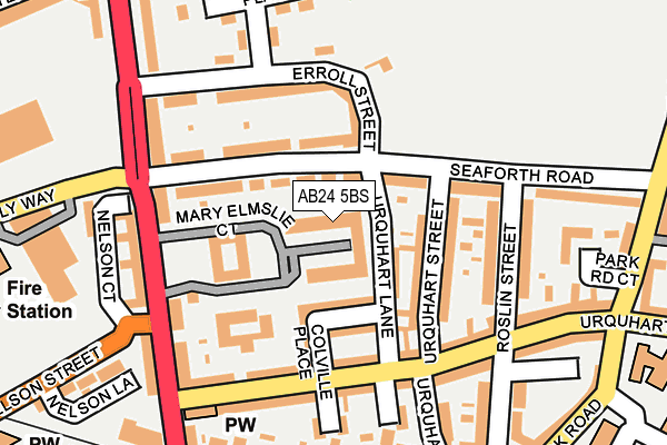 AB24 5BS map - OS OpenMap – Local (Ordnance Survey)