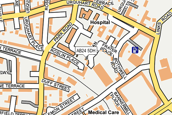 AB24 5DH map - OS OpenMap – Local (Ordnance Survey)