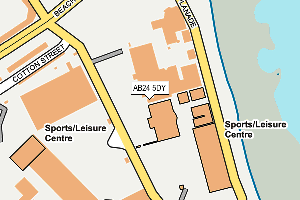 AB24 5DY map - OS OpenMap – Local (Ordnance Survey)