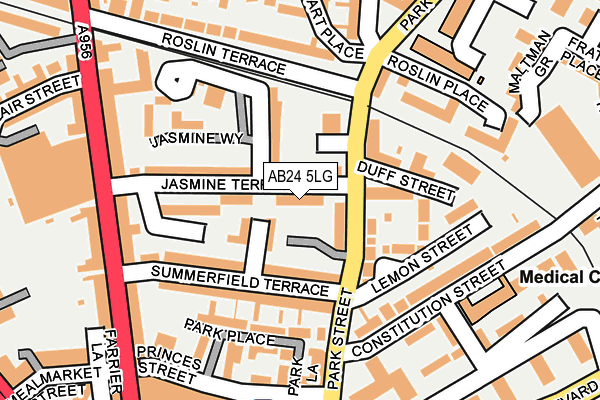 AB24 5LG map - OS OpenMap – Local (Ordnance Survey)