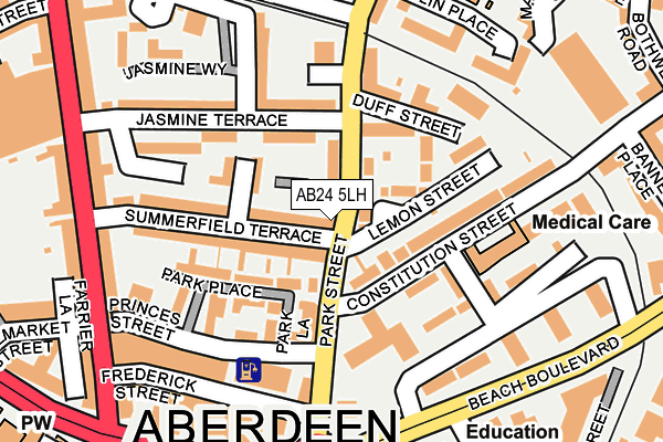 AB24 5LH map - OS OpenMap – Local (Ordnance Survey)
