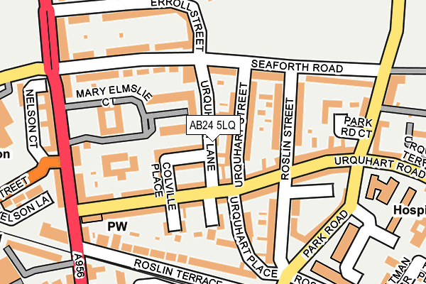 AB24 5LQ map - OS OpenMap – Local (Ordnance Survey)