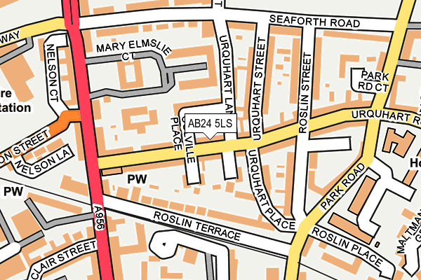AB24 5LS map - OS OpenMap – Local (Ordnance Survey)