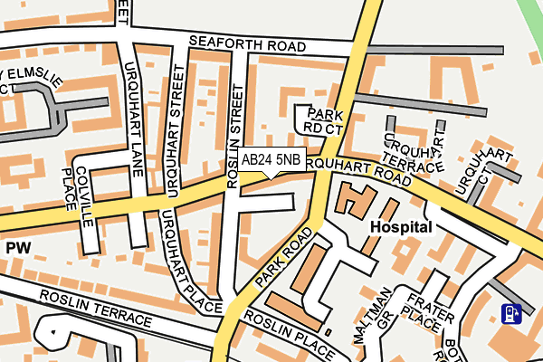AB24 5NB map - OS OpenMap – Local (Ordnance Survey)