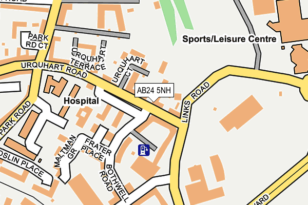 AB24 5NH map - OS OpenMap – Local (Ordnance Survey)