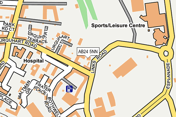 AB24 5NN map - OS OpenMap – Local (Ordnance Survey)