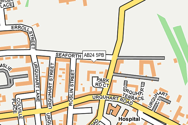 AB24 5PB map - OS OpenMap – Local (Ordnance Survey)