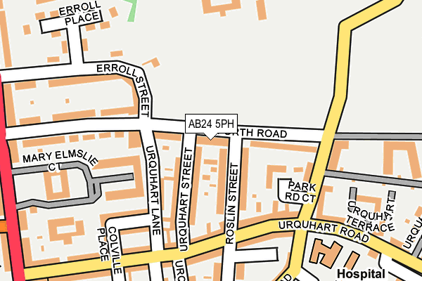 AB24 5PH map - OS OpenMap – Local (Ordnance Survey)