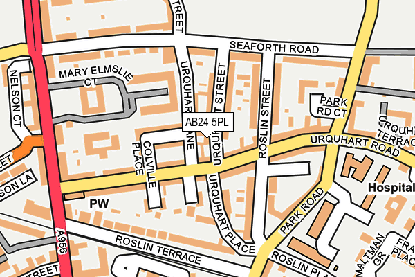 AB24 5PL map - OS OpenMap – Local (Ordnance Survey)