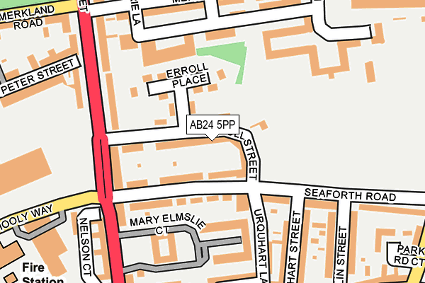 AB24 5PP map - OS OpenMap – Local (Ordnance Survey)