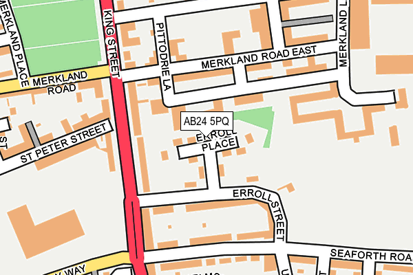 AB24 5PQ map - OS OpenMap – Local (Ordnance Survey)