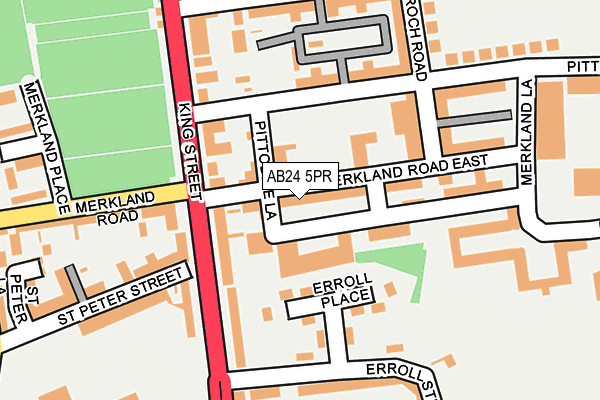 AB24 5PR map - OS OpenMap – Local (Ordnance Survey)