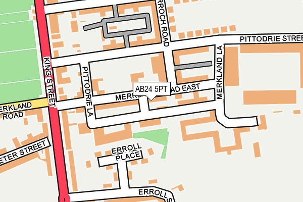 AB24 5PT map - OS OpenMap – Local (Ordnance Survey)