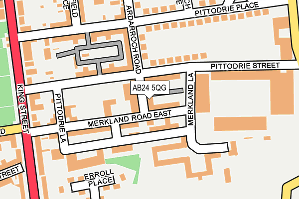 AB24 5QG map - OS OpenMap – Local (Ordnance Survey)