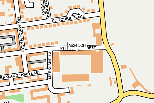 AB24 5QH map - OS OpenMap – Local (Ordnance Survey)