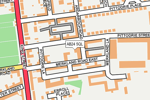 AB24 5QL map - OS OpenMap – Local (Ordnance Survey)