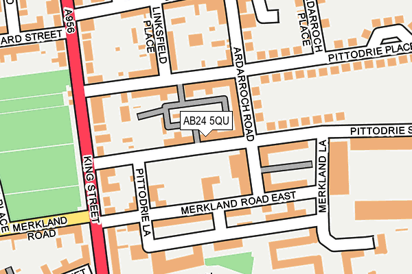 AB24 5QU map - OS OpenMap – Local (Ordnance Survey)