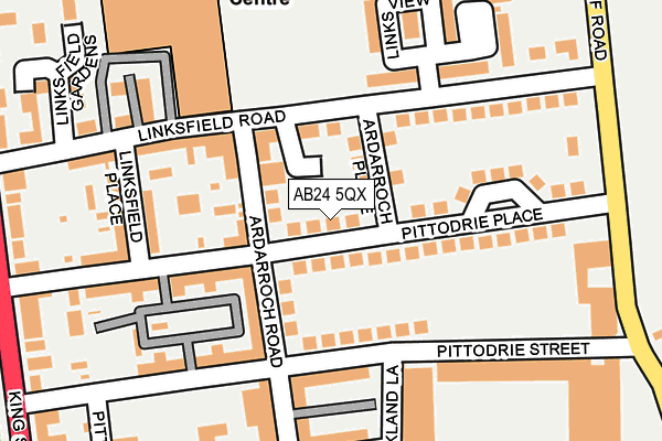 AB24 5QX map - OS OpenMap – Local (Ordnance Survey)