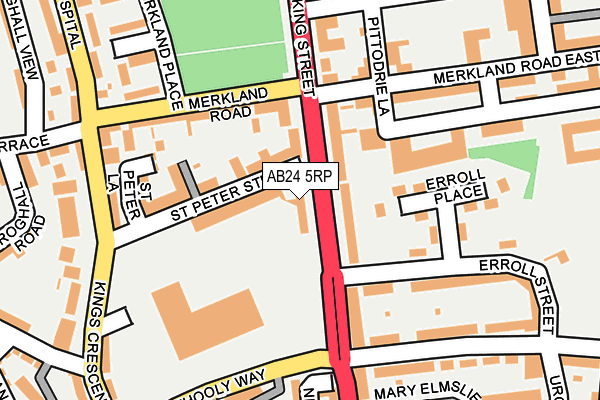 AB24 5RP map - OS OpenMap – Local (Ordnance Survey)
