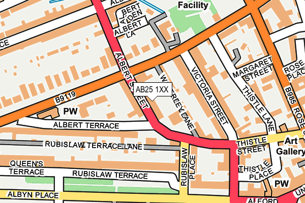 Map of ALBERT STREET BUSINESS CENTRE LIMITED at local scale