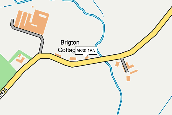 AB30 1BA map - OS OpenMap – Local (Ordnance Survey)