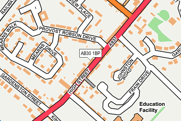 Map of CRB AUTOMOTIVE SERVICES LTD at local scale