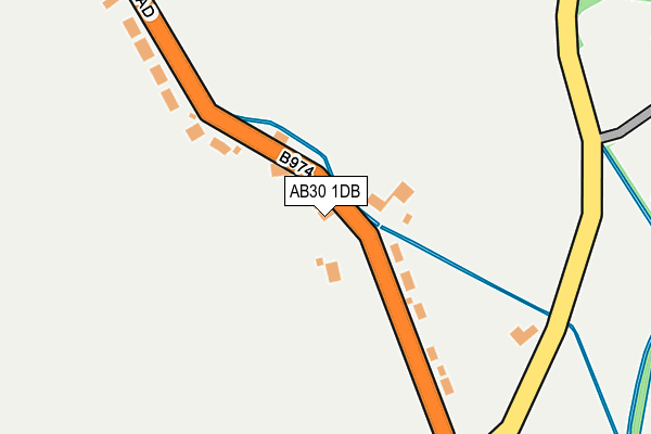 AB30 1DB map - OS OpenMap – Local (Ordnance Survey)