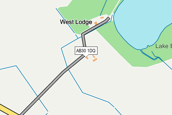 AB30 1DQ map - OS OpenMap – Local (Ordnance Survey)