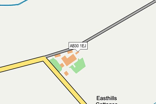AB30 1EJ map - OS OpenMap – Local (Ordnance Survey)