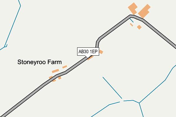 AB30 1EP map - OS OpenMap – Local (Ordnance Survey)