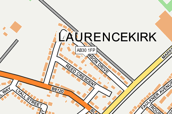 AB30 1FP map - OS OpenMap – Local (Ordnance Survey)