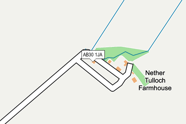 AB30 1JA map - OS OpenMap – Local (Ordnance Survey)