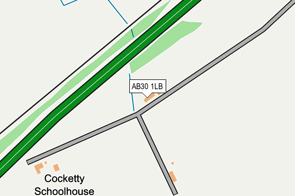AB30 1LB map - OS OpenMap – Local (Ordnance Survey)