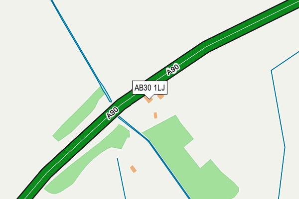 AB30 1LJ map - OS OpenMap – Local (Ordnance Survey)