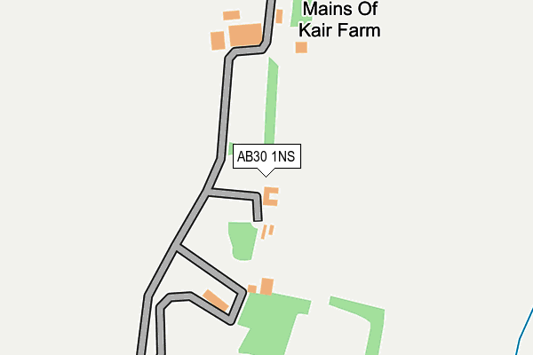 AB30 1NS map - OS OpenMap – Local (Ordnance Survey)