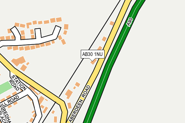 AB30 1NU map - OS OpenMap – Local (Ordnance Survey)