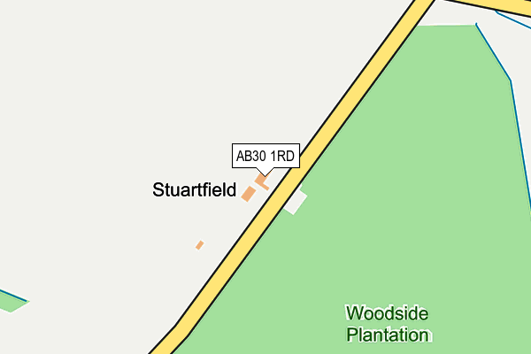 AB30 1RD map - OS OpenMap – Local (Ordnance Survey)