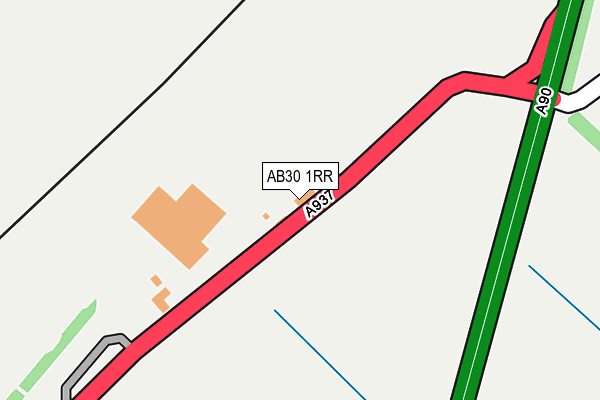AB30 1RR map - OS OpenMap – Local (Ordnance Survey)