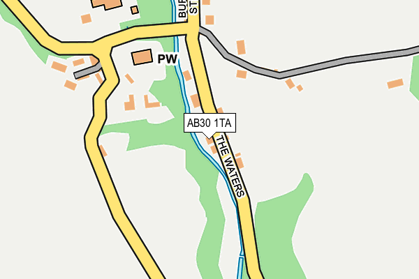 AB30 1TA map - OS OpenMap – Local (Ordnance Survey)