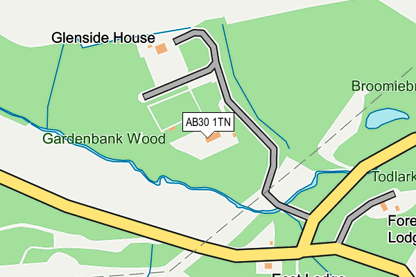 AB30 1TN map - OS OpenMap – Local (Ordnance Survey)