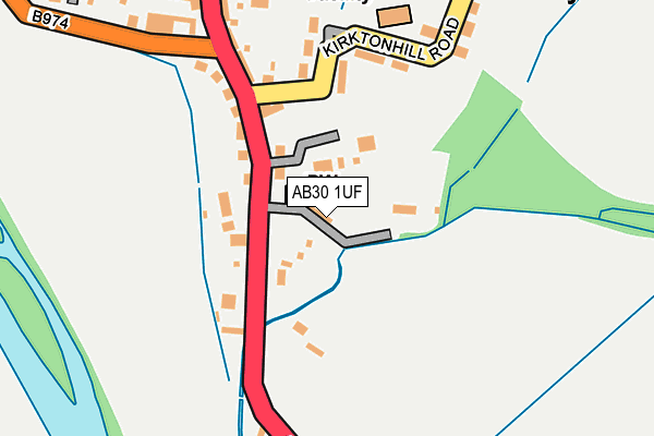 AB30 1UF map - OS OpenMap – Local (Ordnance Survey)