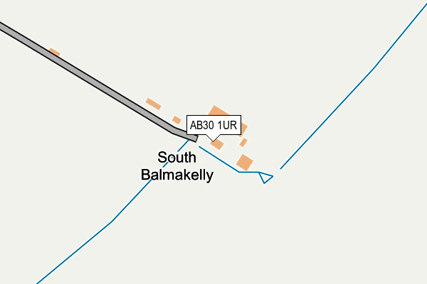 AB30 1UR map - OS OpenMap – Local (Ordnance Survey)