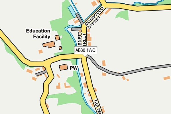 AB30 1WQ map - OS OpenMap – Local (Ordnance Survey)
