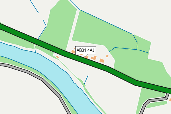 AB31 4AJ map - OS OpenMap – Local (Ordnance Survey)