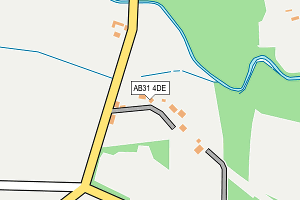 AB31 4DE map - OS OpenMap – Local (Ordnance Survey)